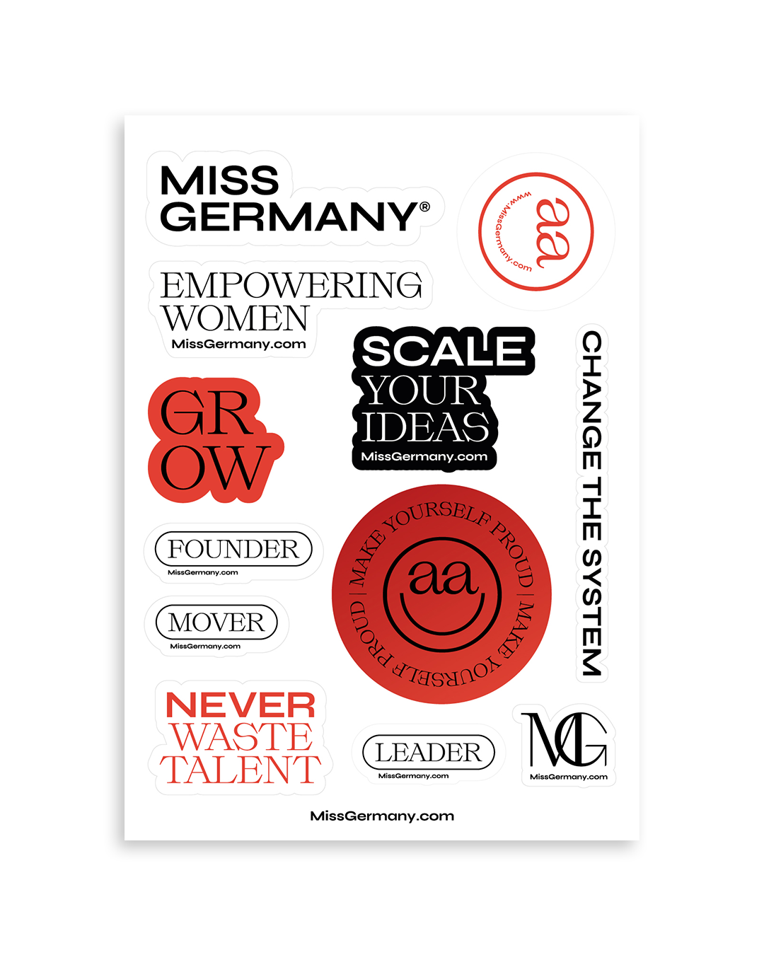 MISS GERMANY STICKER